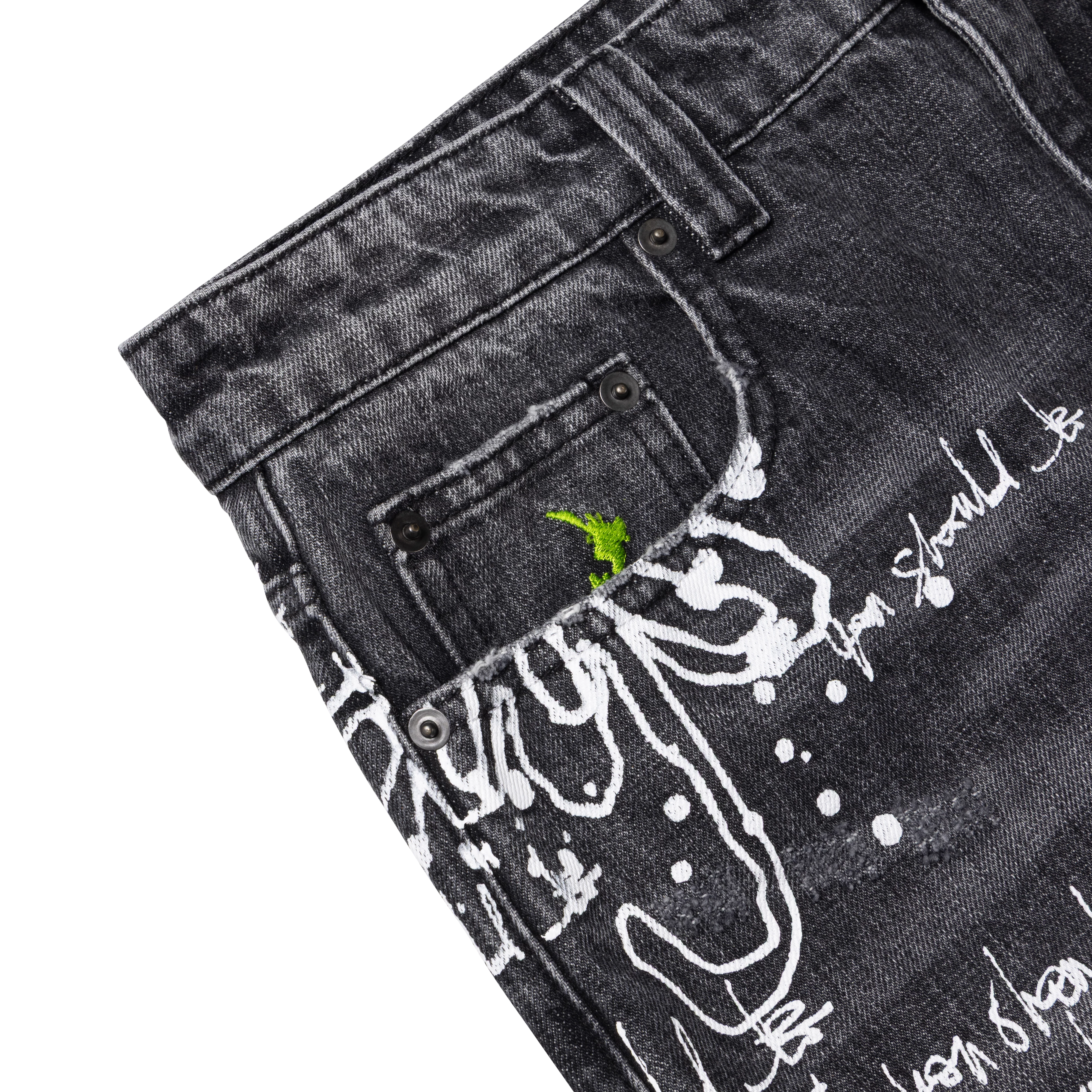 ALWAYS DO WHAT YOU SHOULD WAZA JEANS WASHED BLACK - visuel 2201