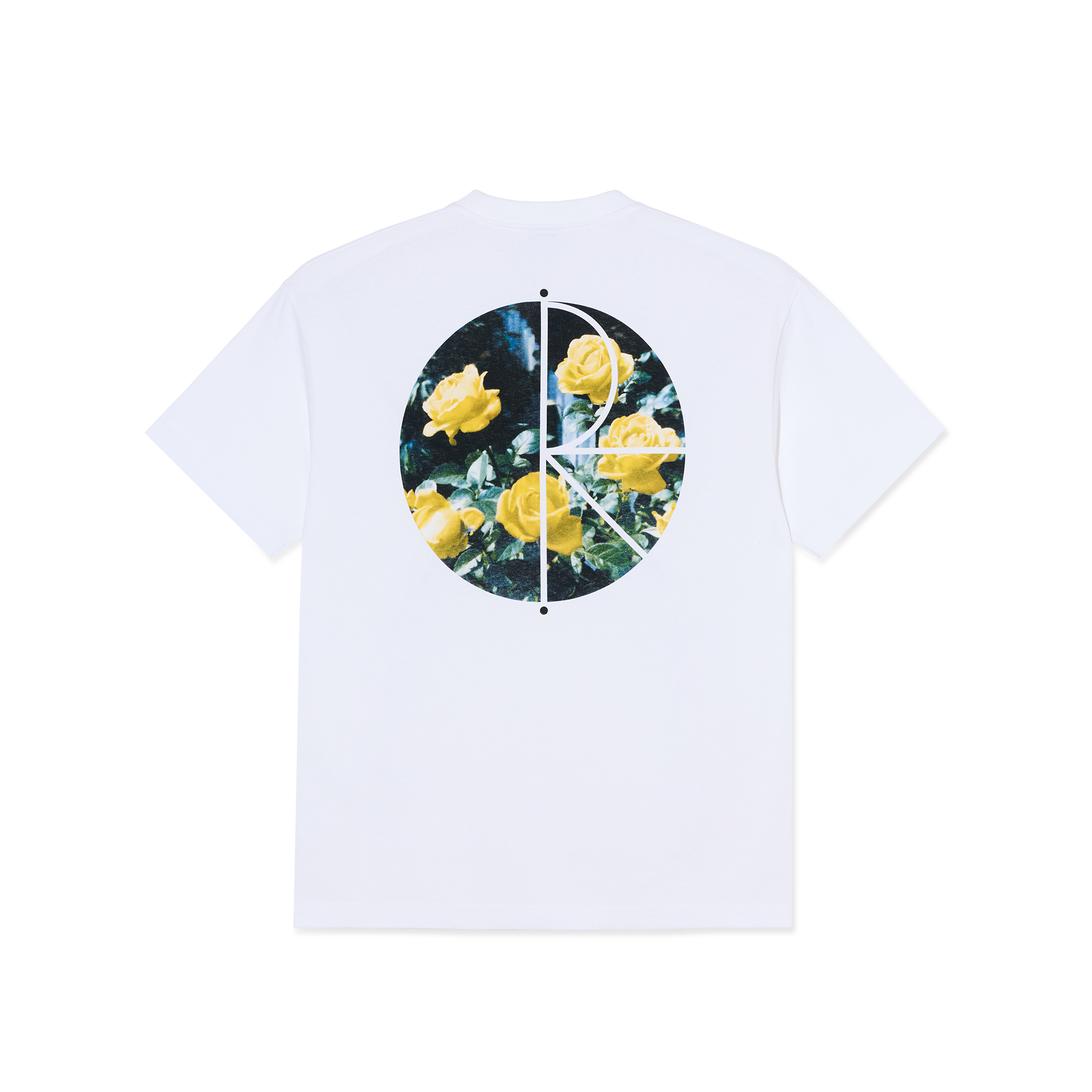 POLAR FILL LOGO TEE MÄRTAS ROSES WHITE - Tôpette Skateboards & Lifestyle