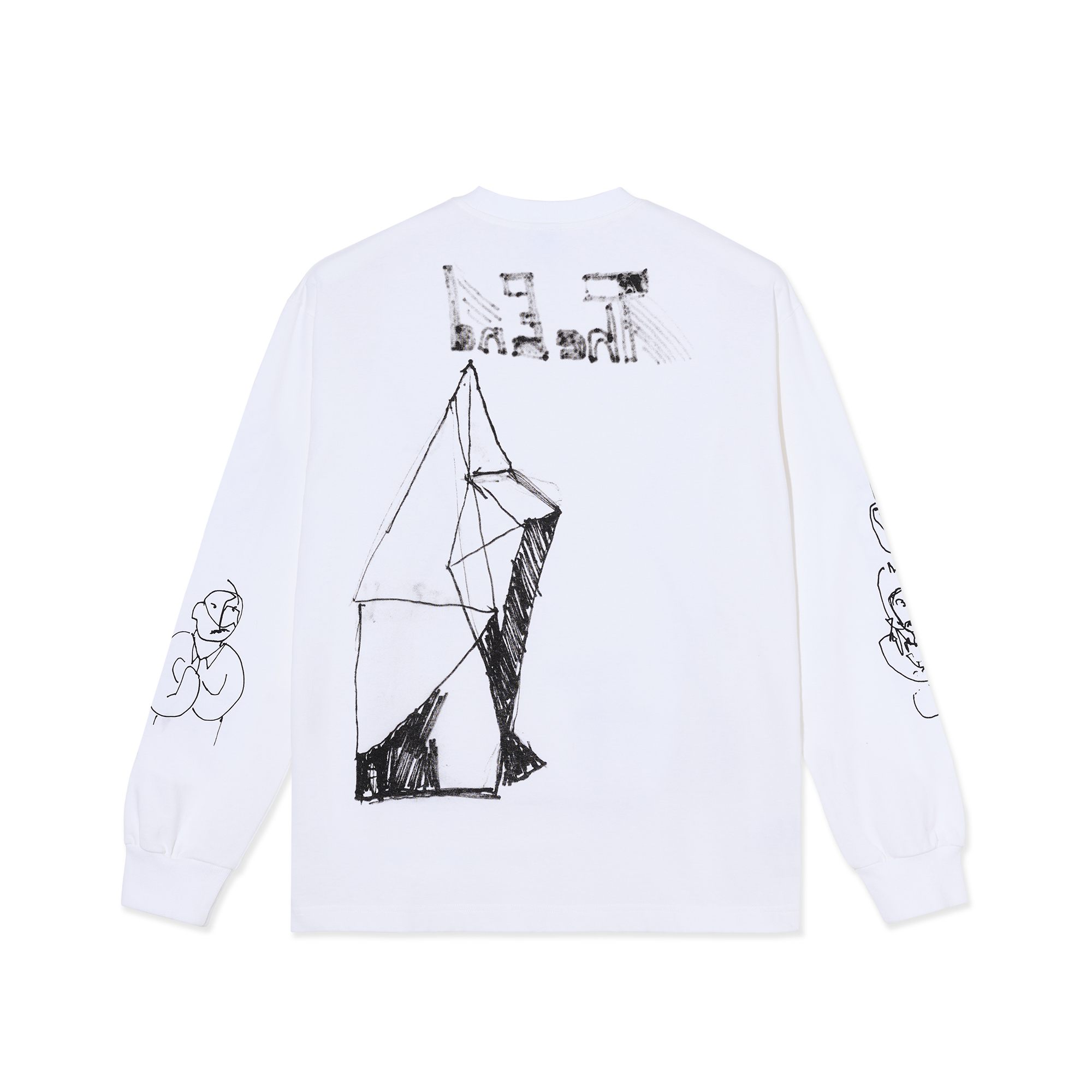 POLAR THE END LS TEE WHITE - Tôpette Skateboards & Lifestyle
