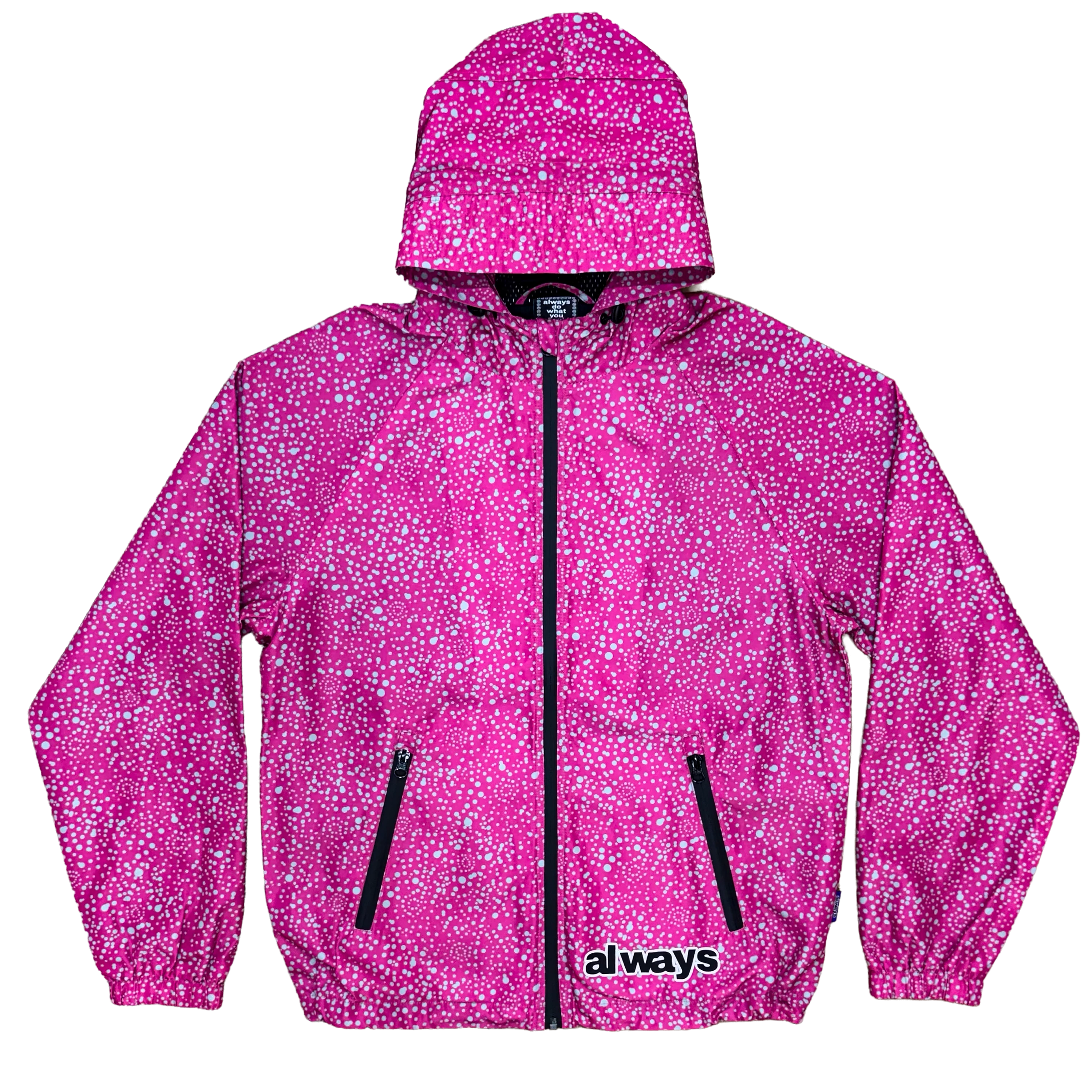 ALWAYS DO WHAT YOU SHOULD DO DOTTED BANDEMIC JACKET PINK