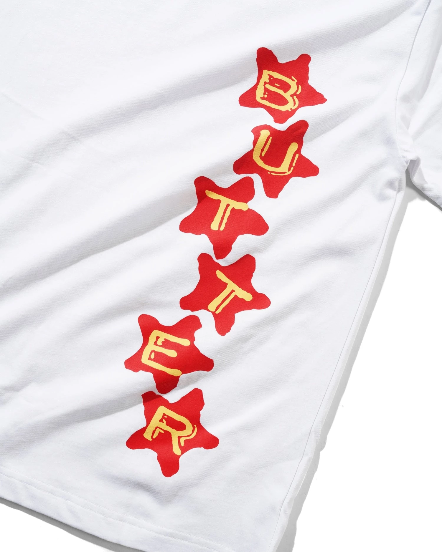 BUTTER GOODS STARS TEE WHITE - Tôpette Skateboards & Lifestyle