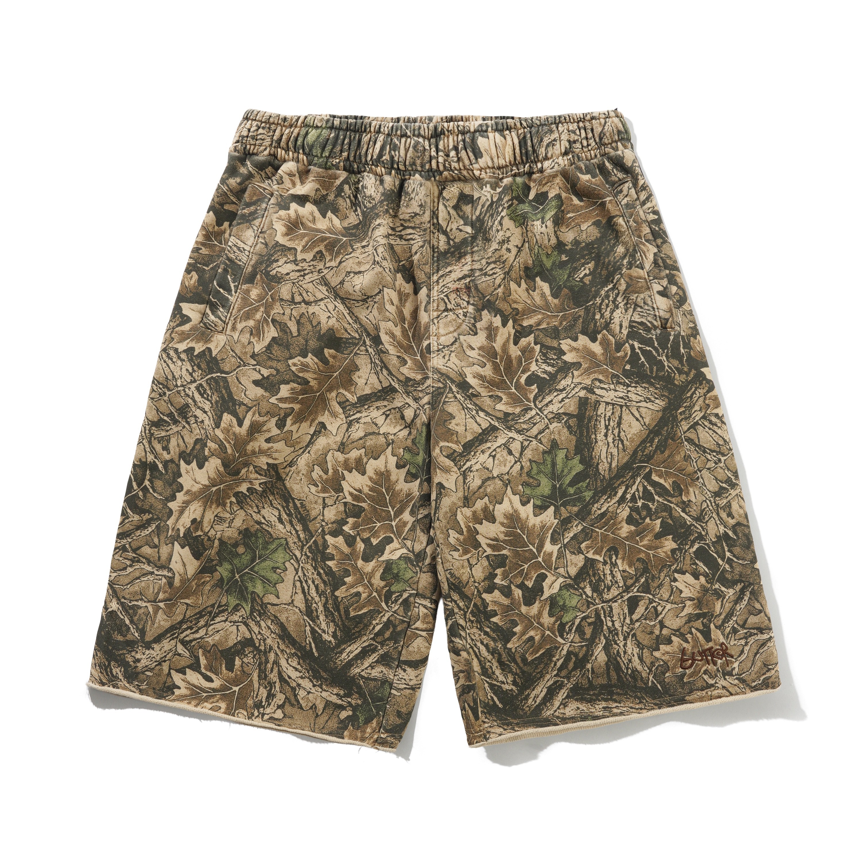 BUTTER FLEECE SHORTS FOREST CAMO - Tôpette Skateboards & Lifestyle