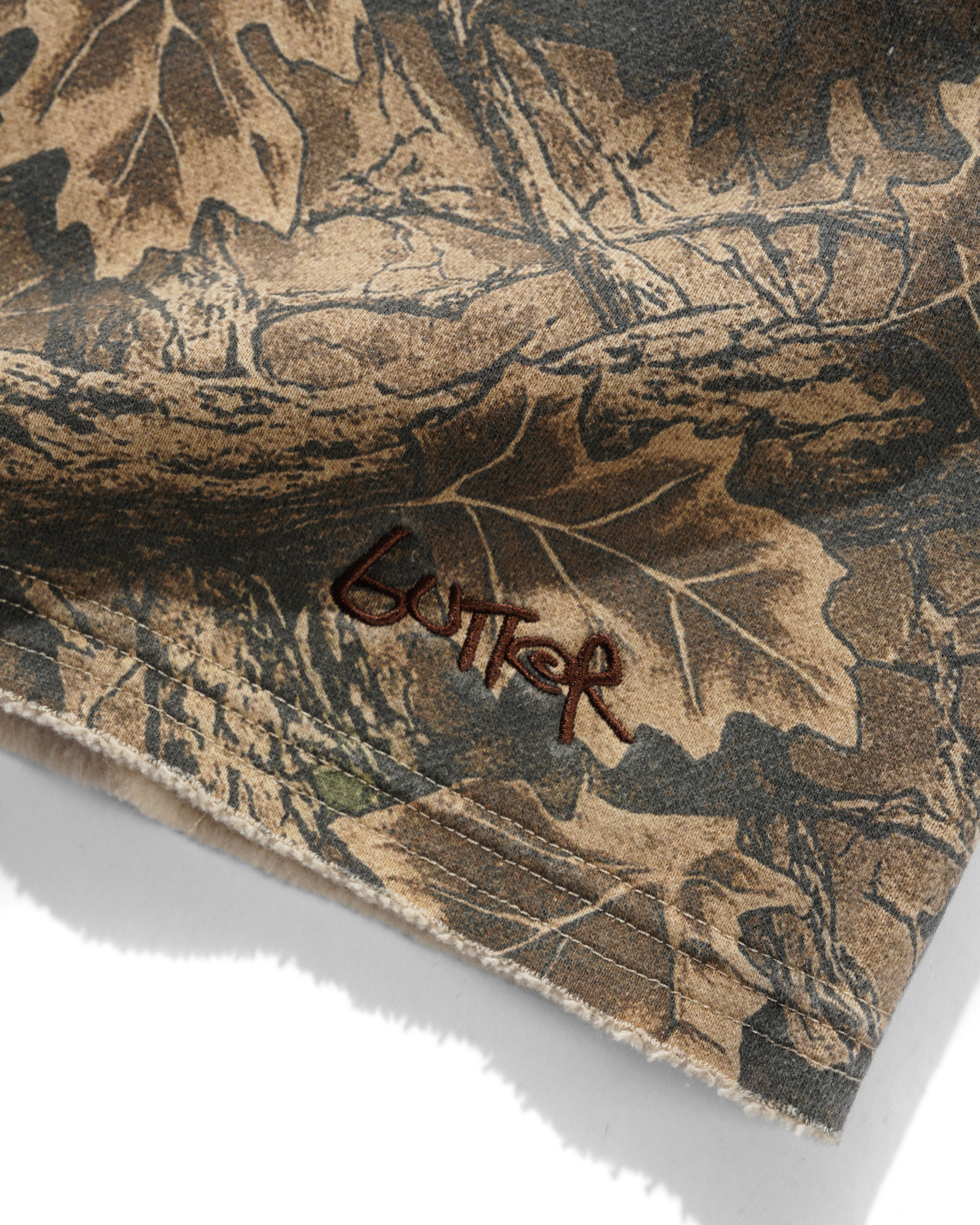 BUTTER FLEECE SHORTS FOREST CAMO - Tôpette Skateboards & Lifestyle