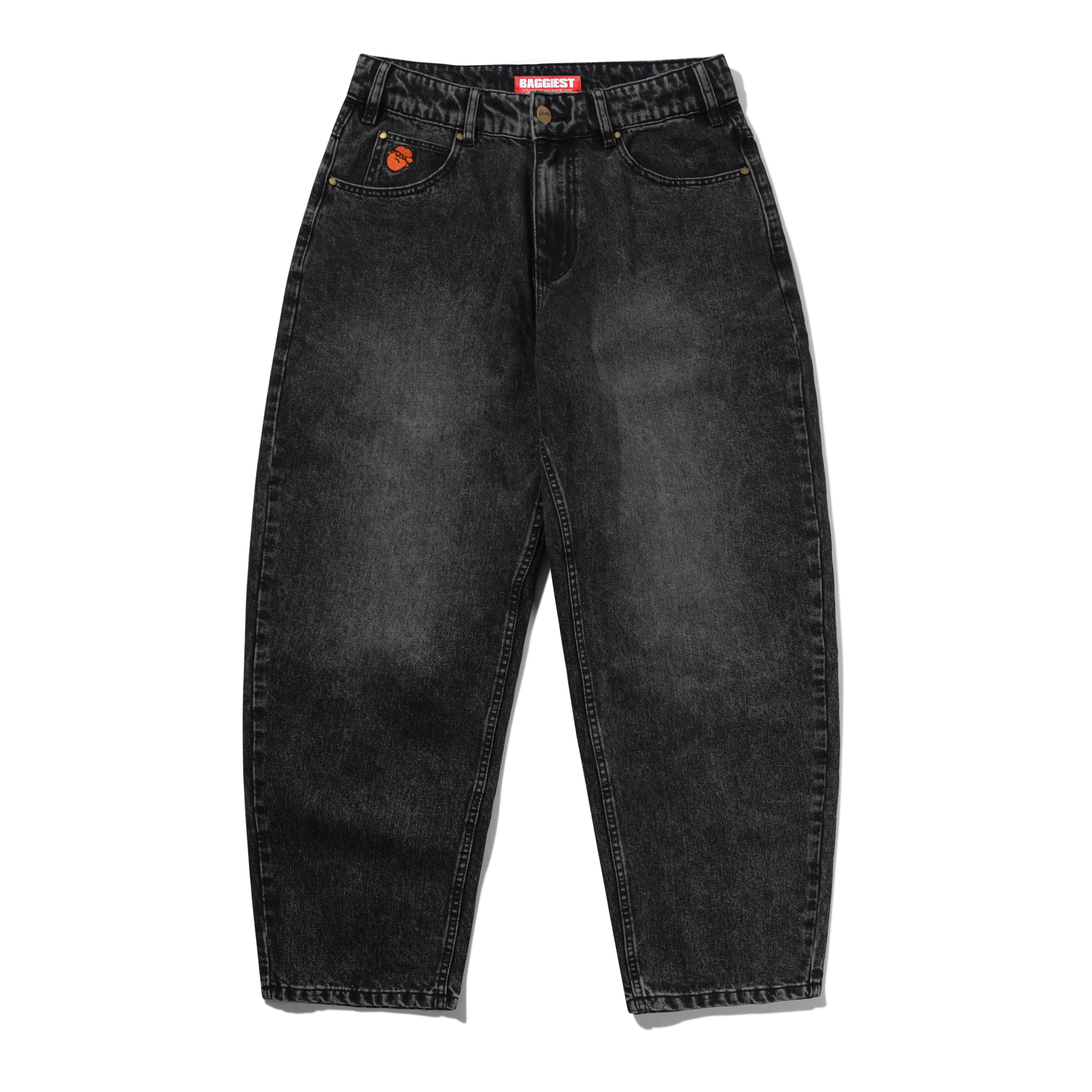 BUTTER GOODS SANTOSUOSSO DENIM JEANS STONEWASH BLACK - Tôpette Skateboards & Lifestyle