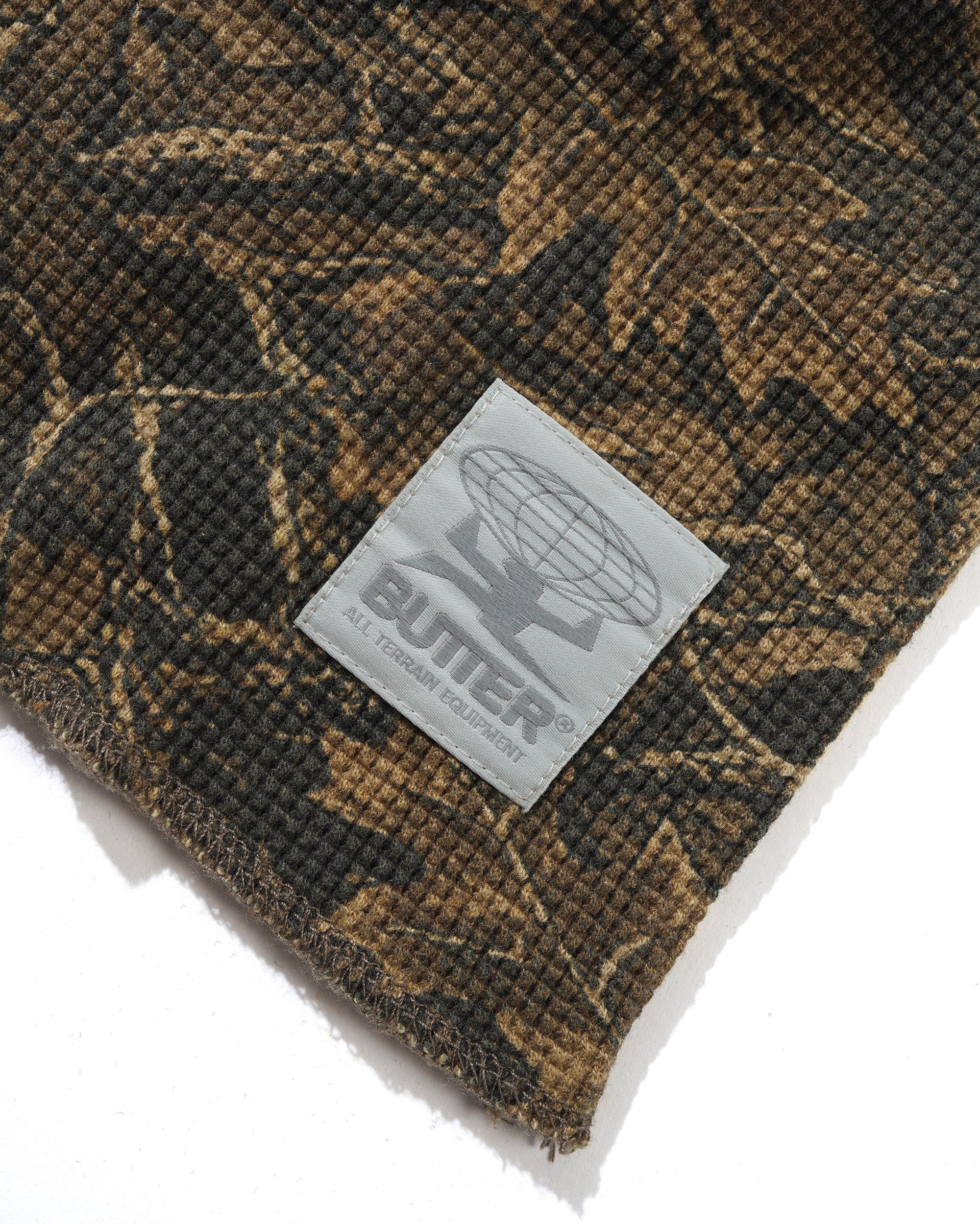 BUTTER GOODS WAFFLE L/S TOP FOREST CAMO - Tôpette Skateboards & Lifestyle