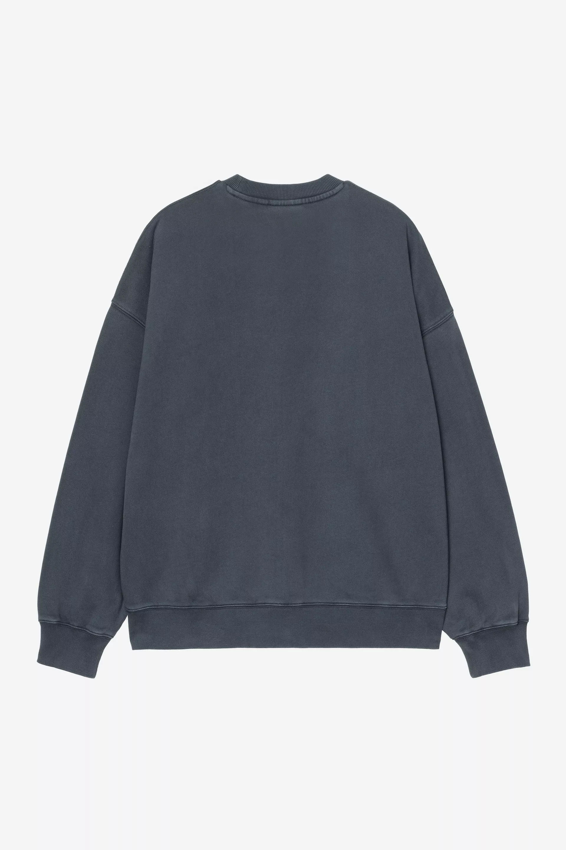 CARHARTT WIP BENTON SWEATSHIRT CARBON GARMENT DYED - Tôpette Skateboards & Lifestyle