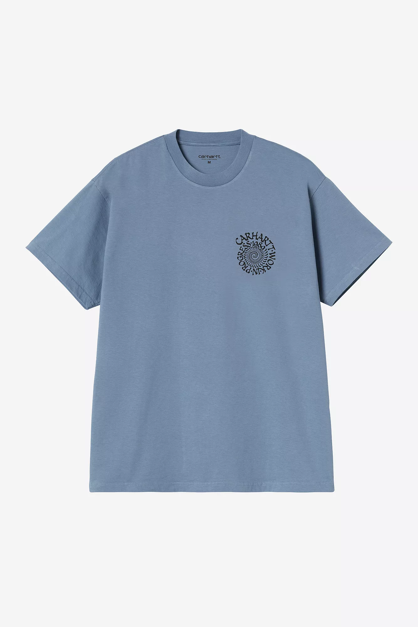 CARHARTT S/S SPIRALS T-SHIRT GENTLE BLUE - Tôpette Skateboards & Lifestyle