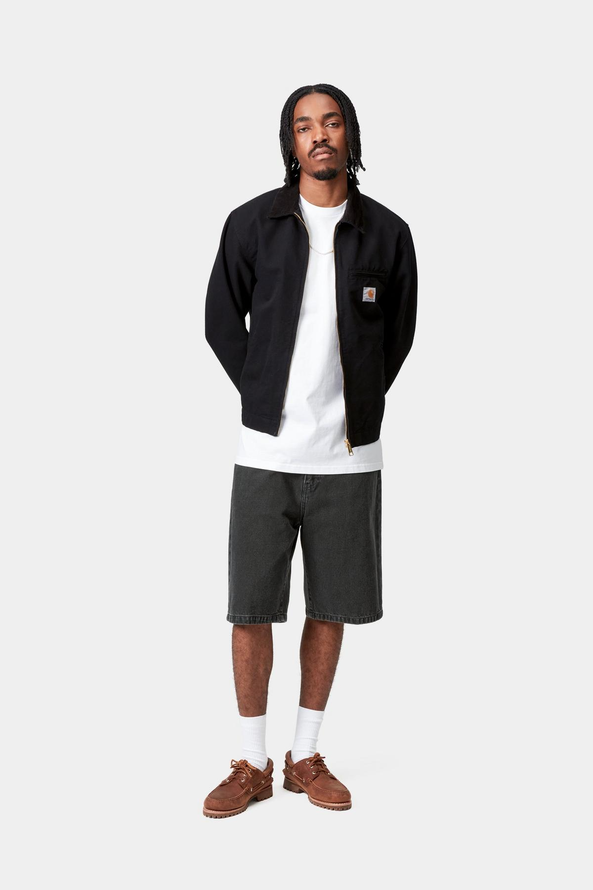 LANDON SHORT BLACK STONE WASHED  - Tôpette Skateboards & Lifestyle