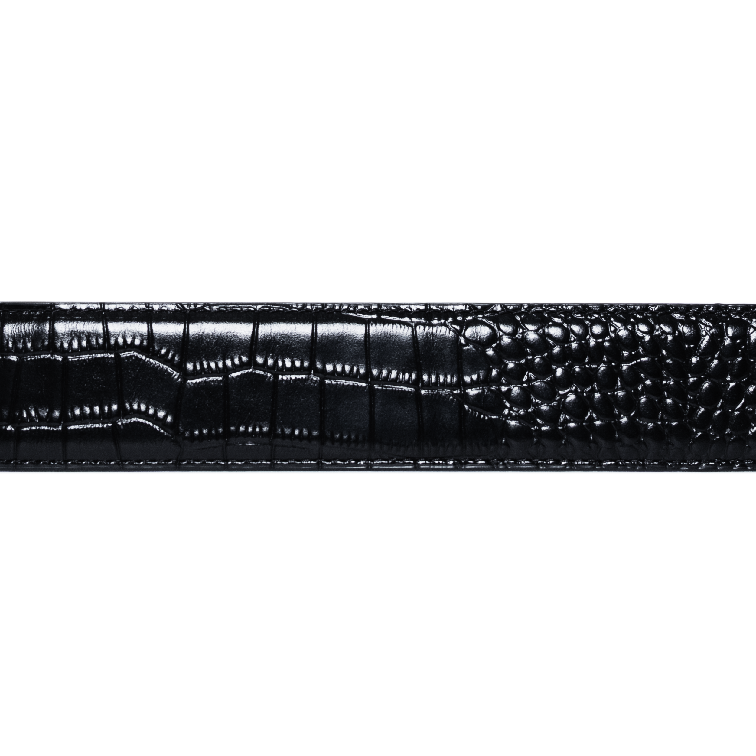 CARPET COMPANY CROCSKIN LEATHER BELT