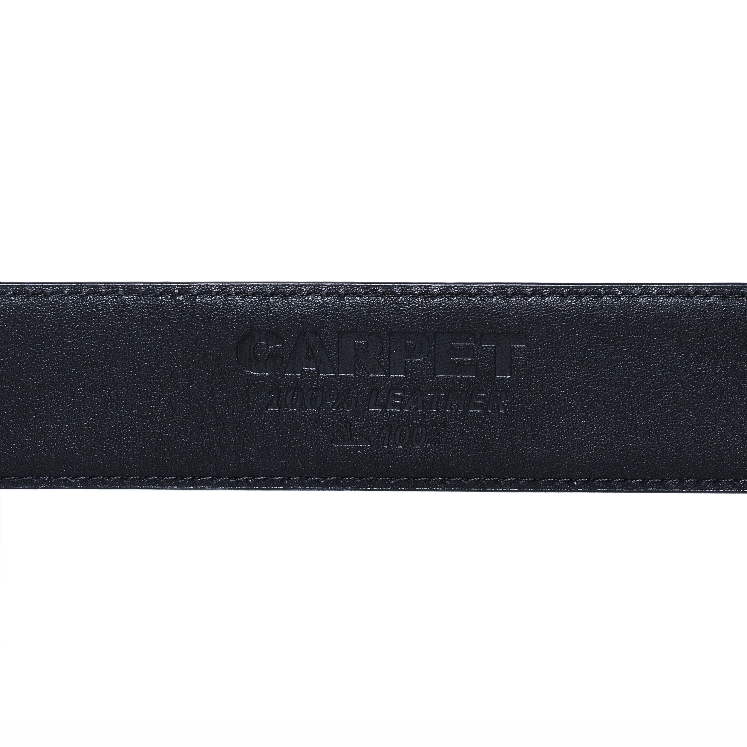 CARPET COMPANY CROCSKIN LEATHER BELT