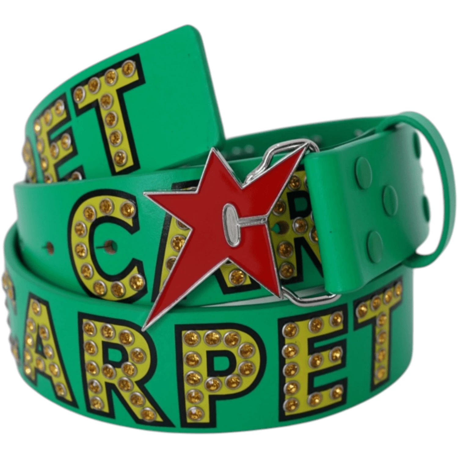 CARPET COMPANY VARSITY RHINESTONE LEATHER BELT - Tôpette Skateboards & Lifestyle