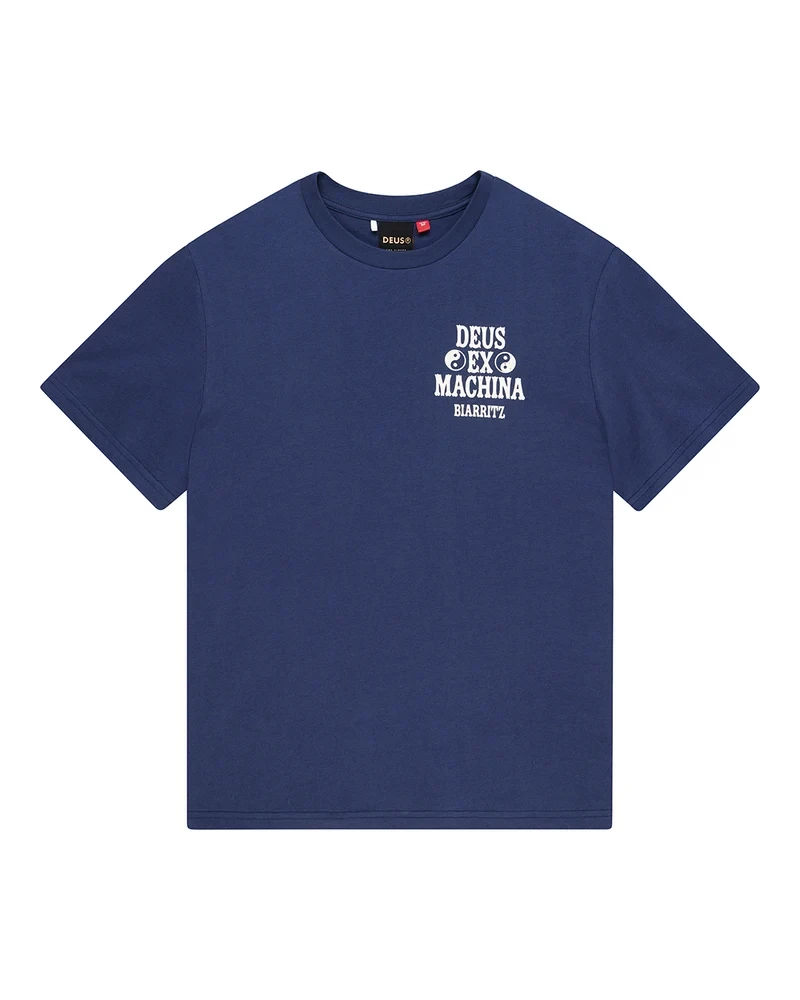 DEUS EX MACHINA BIARRITZ CERAMIC TEE MECHANIC BLEU