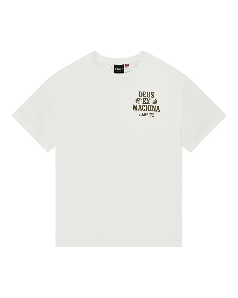 DEUS EX MACHINA BIARRITZ CERAMIC TEE VINTAGE WHITE