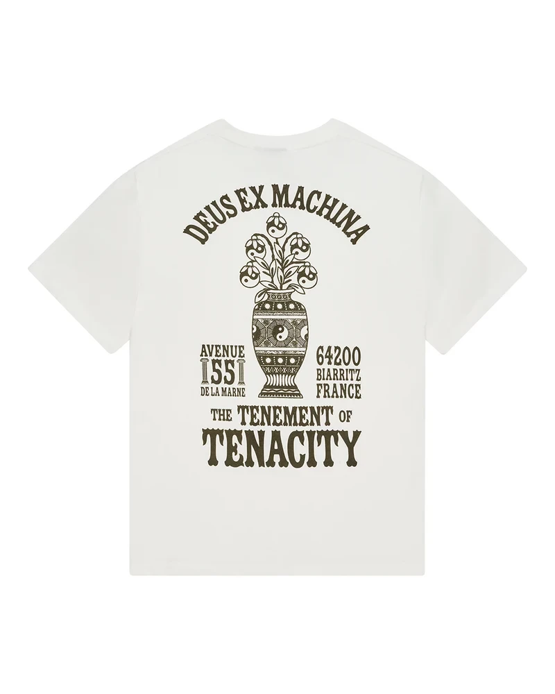 DEUS EX MACHINA BIARRITZ CERAMIC TEE VINTAGE WHITE - vue 2
