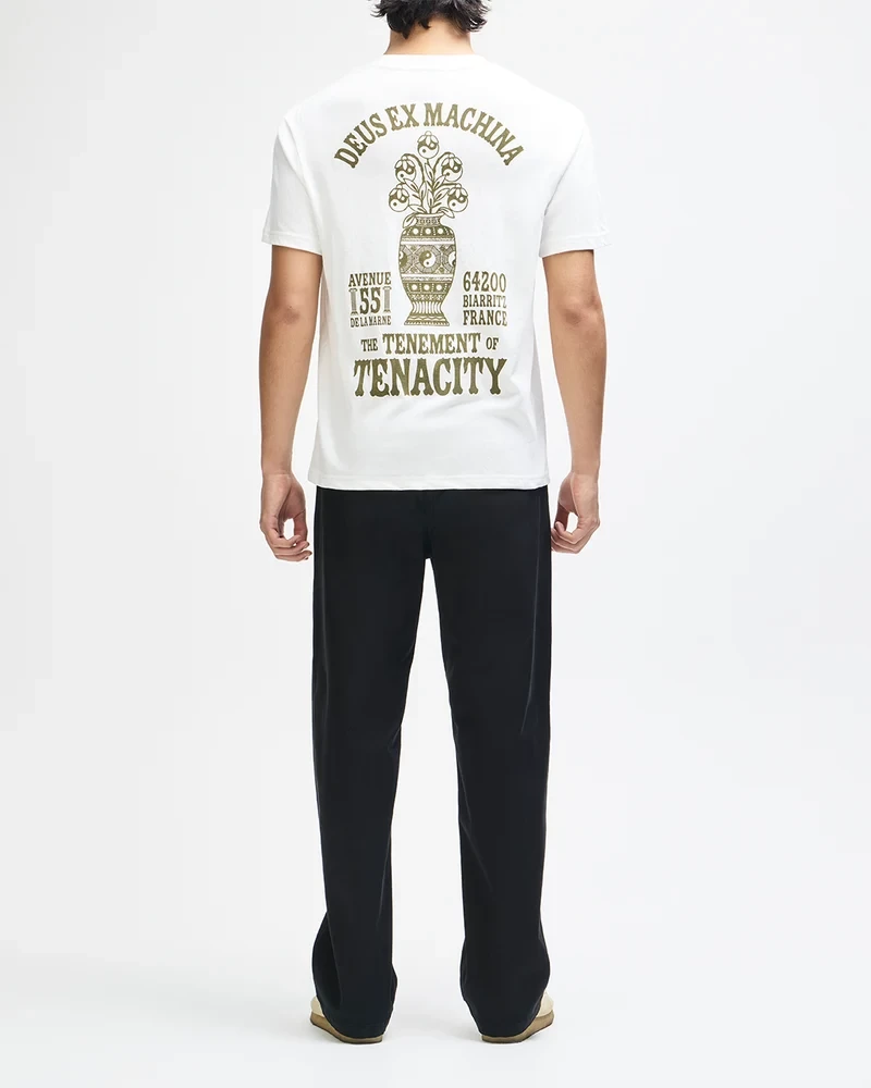 DEUS EX MACHINA BIARRITZ CERAMIC TEE VINTAGE WHITE - visuel 2058