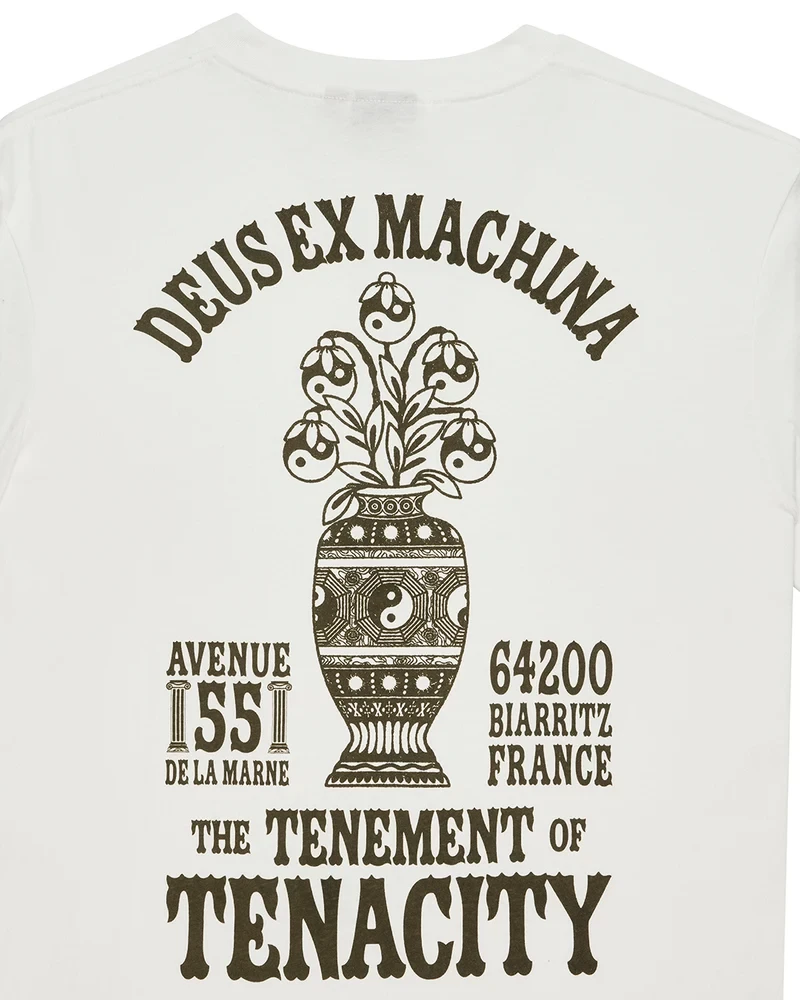 DEUS EX MACHINA BIARRITZ CERAMIC TEE VINTAGE WHITE - visuel 2059