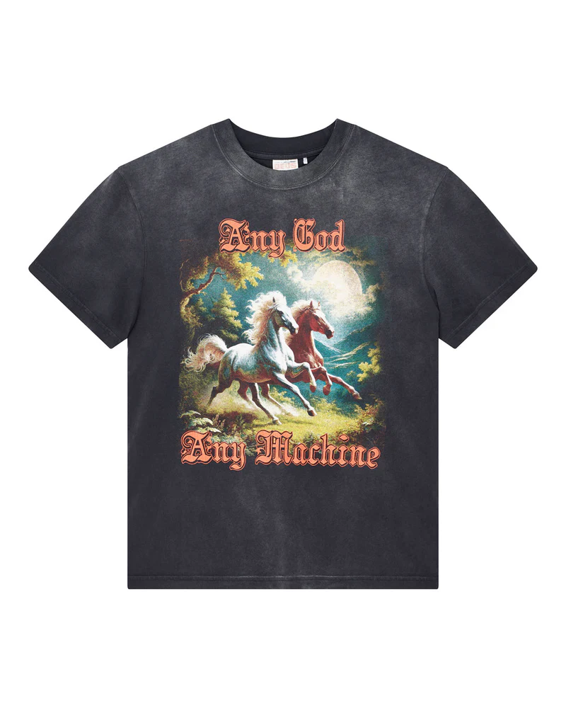 DEUS EX MACHINE HORSEPLAY TEE BLACK BEAUTY - Tôpette Skateboards & Lifestyle