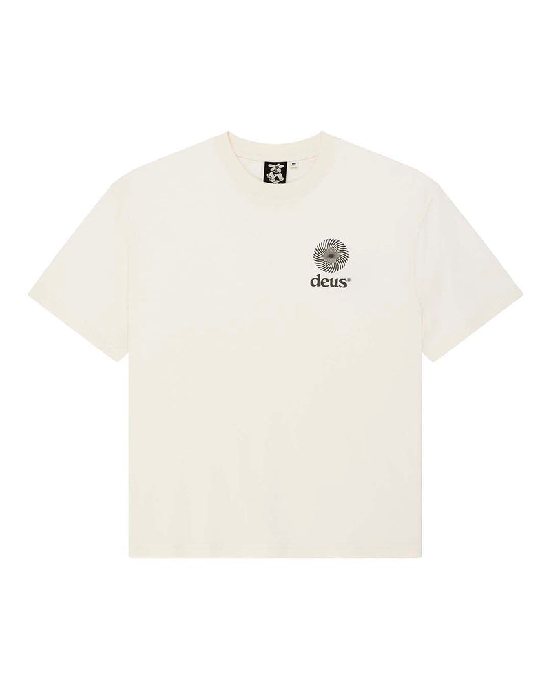 DEUS EX MACHINA STRATA TEE DIRTY WHITE - Tôpette Skateboards & Lifestyle