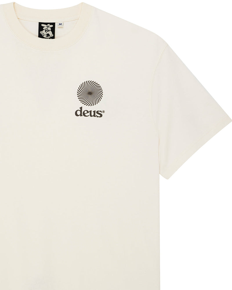 DEUS EX MACHINA STRATA TEE DIRTY WHITE - Tôpette Skateboards & Lifestyle
