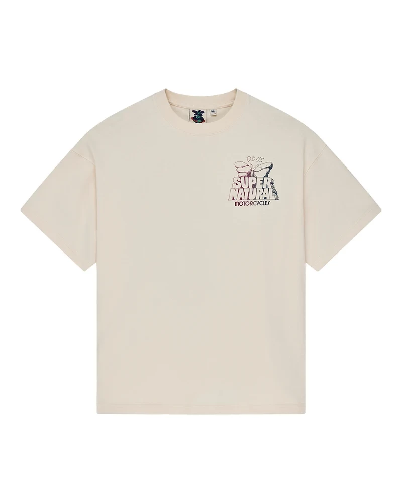 DEUS EX MACHINA TEMPLE TORQUE OS TEE DIRTY WHITE