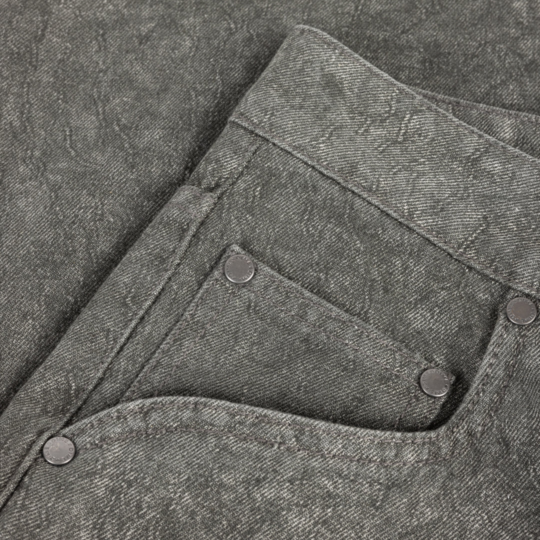 DIME BAGGY DENIM PANT ELECTRIC CHARCOAL - Tôpette Skateboards & Lifestyle