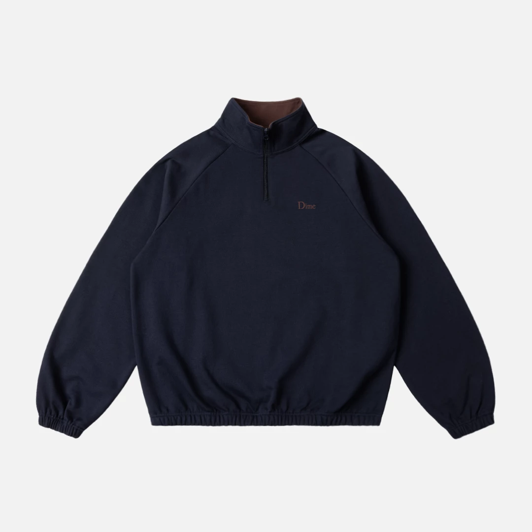DIME CLASSIC TERRY QUARTER ZIP - Tôpette Skateboards & Lifestyle