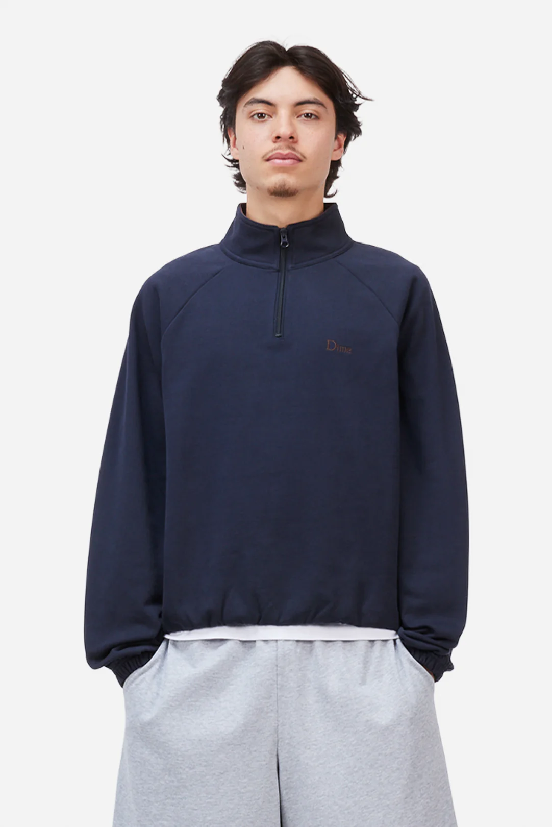 DIME CLASSIC TERRY QUARTER ZIP - Tôpette Skateboards & Lifestyle