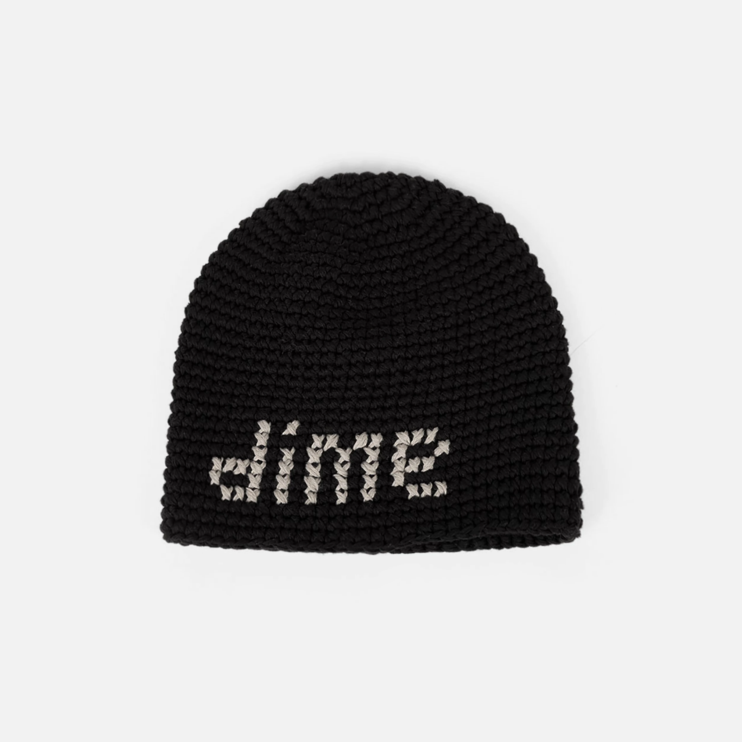 DIME CROCHET SKULLY BEANIE BLACK