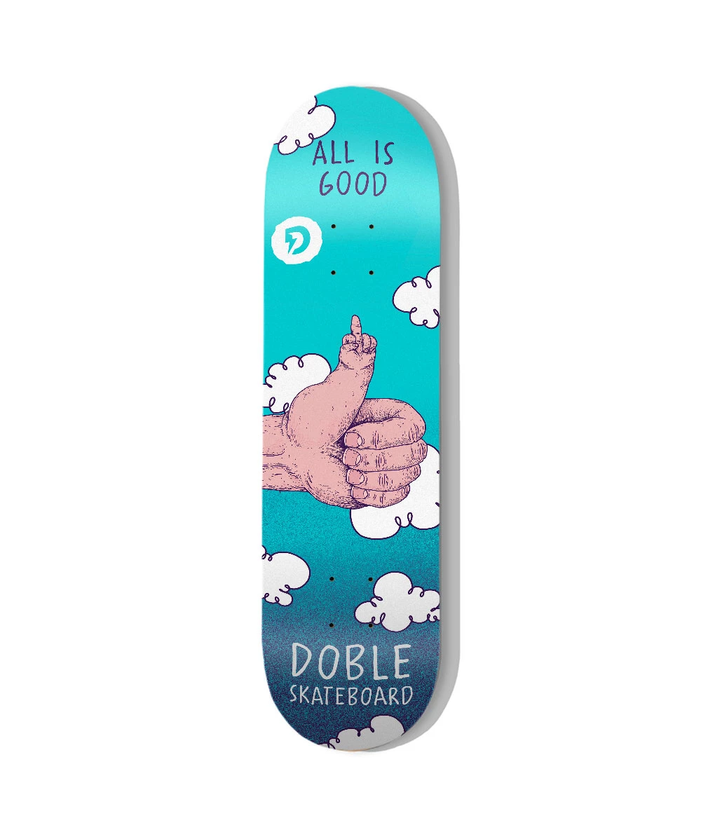 DOBLE SKATEBOARDS ALL IS GOOD DECK 8.25 - Tôpette Skateboards & Lifestyle