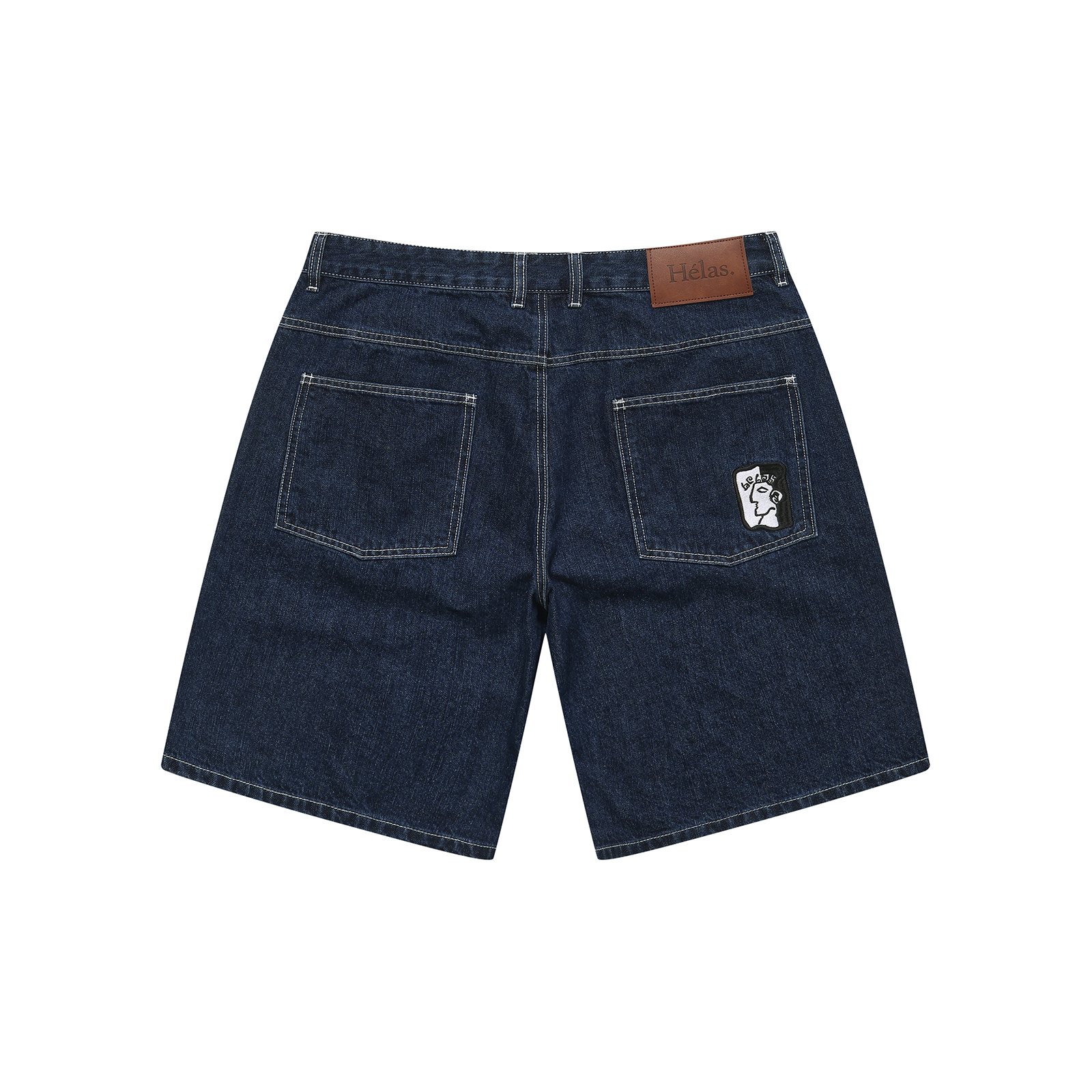 HÉLAS DIEU GREC JEANS SHORTS WASHED NAVY - Tôpette Skateboards & Lifestyle