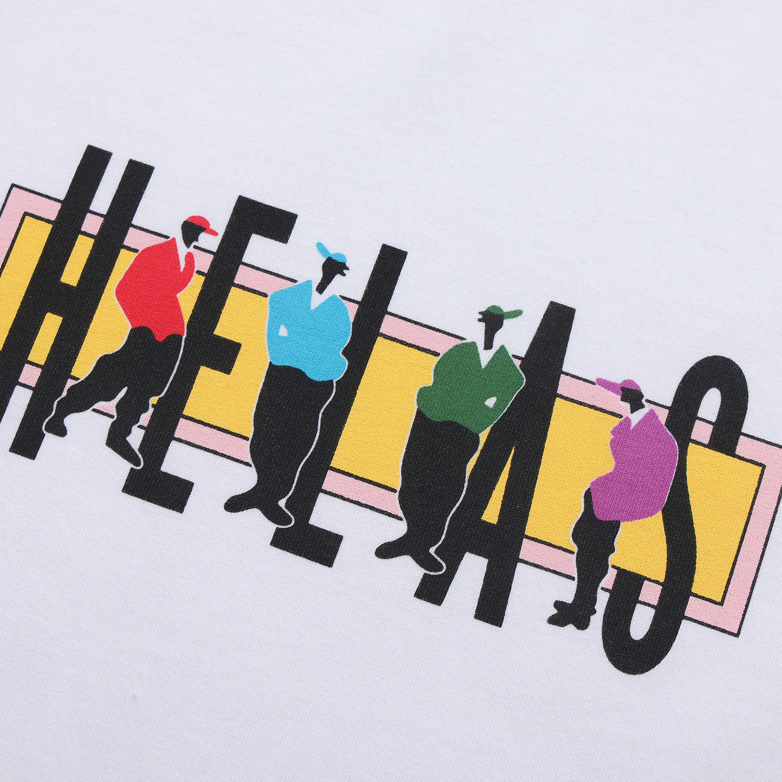 HÉLAS JAZZY TEE WHITE - Topette Skateboards