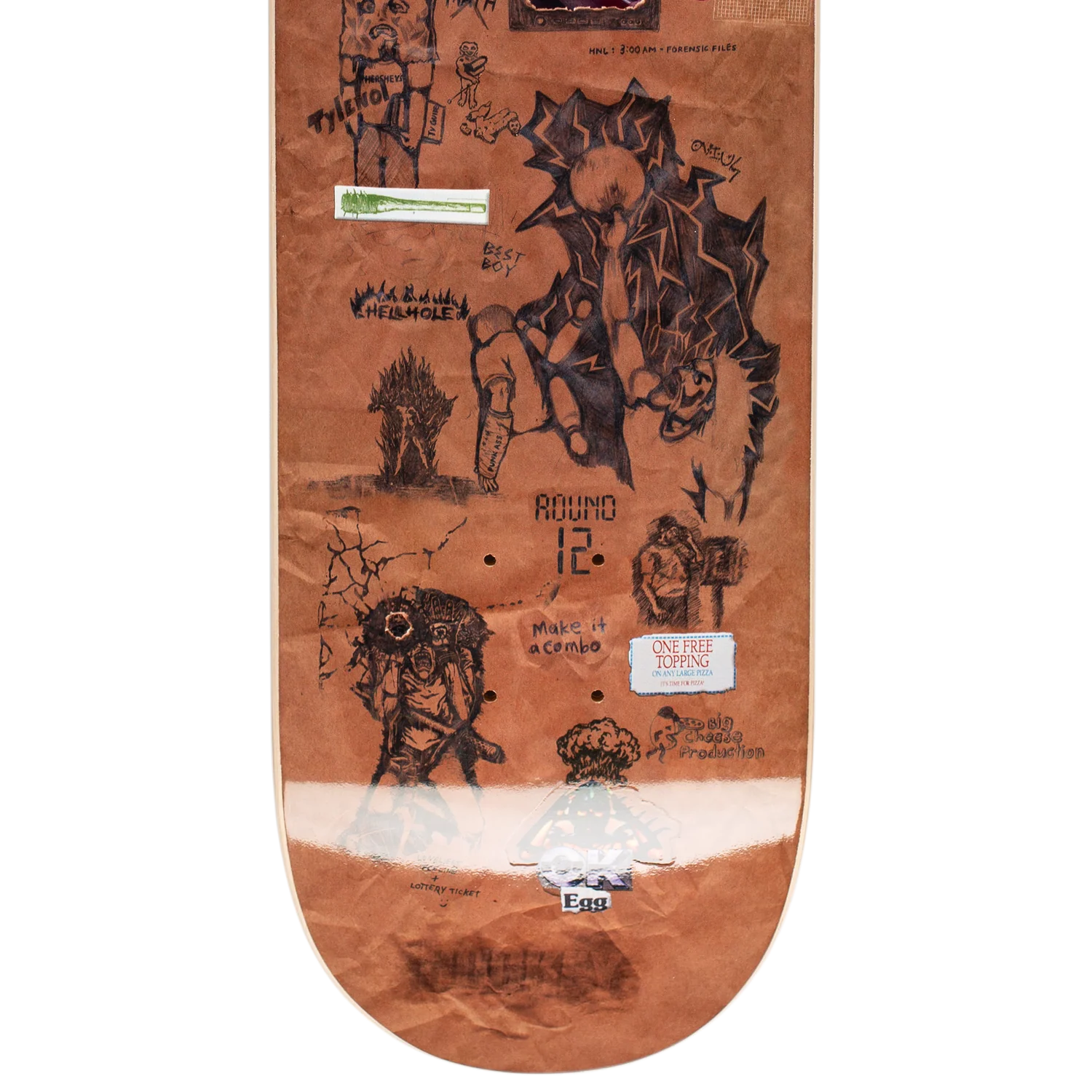 HOCKEY BOARD PAPER COVER - DIEGO TODD 8.38 - Tôpette Skateboards & Lifestyle