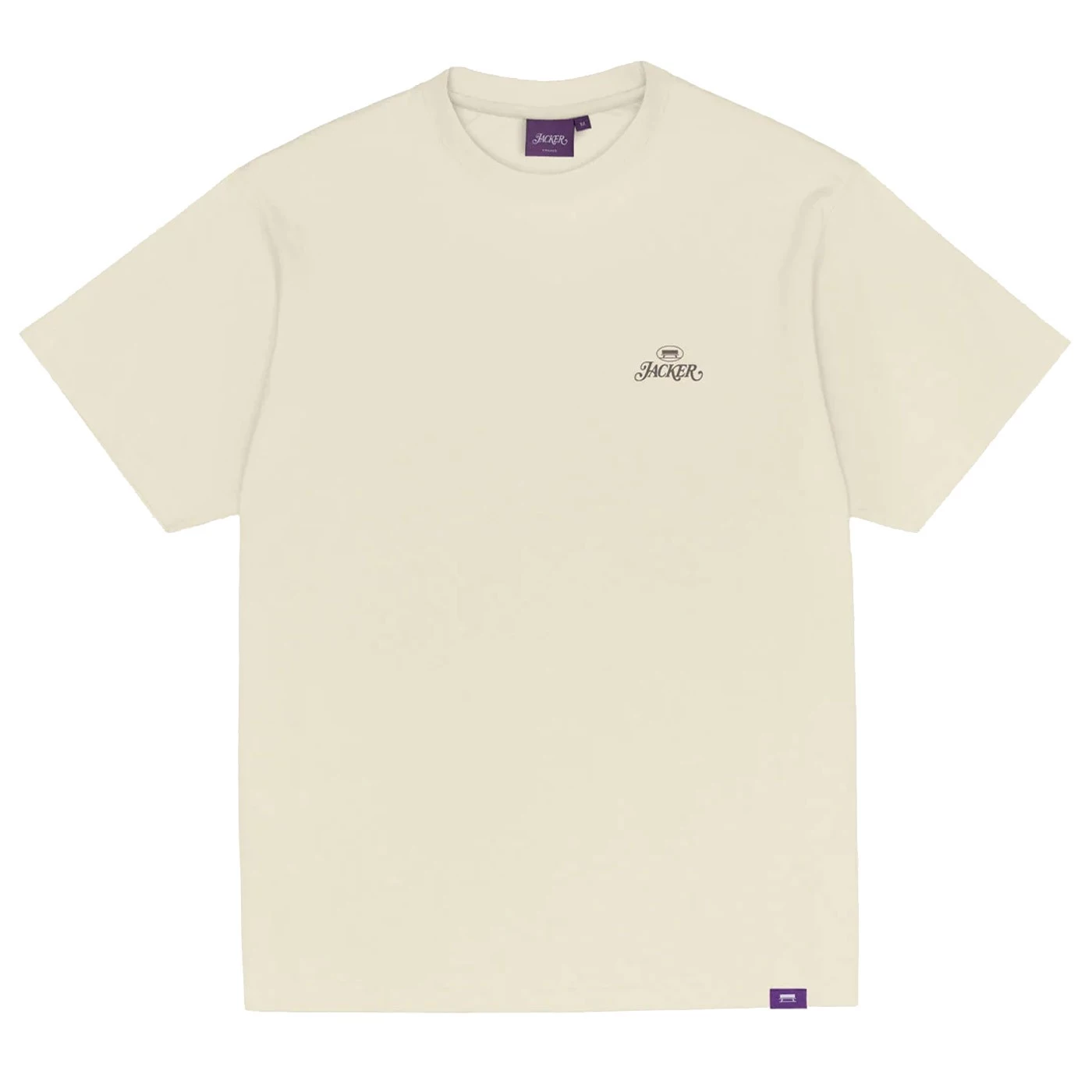 JACKER COLLECTIVE LOGO TEE-SHIRT BEIGE - Tôpette Skateboards & Lifestyle