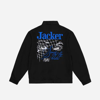 JACKER MIGHTY BLUE COACH JACKET - Tôpette Skateboards & Lifestyle
