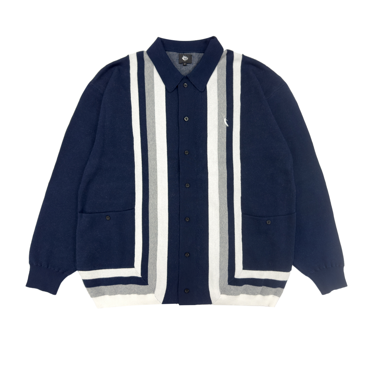 MAGENTA OLTIMER KNIT CARDIGAN - Tôpette Skateboards & Lifestyle
