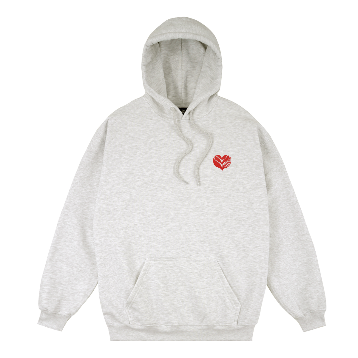 MAGENTA LOVE HOODIE ASH - Tôpette Skateboards & Lifestyle