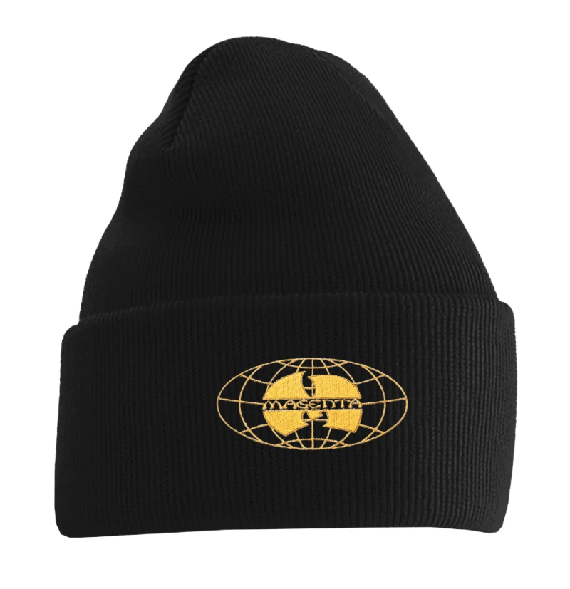 MAGENTA SHAOLIN BEANIE BLACK