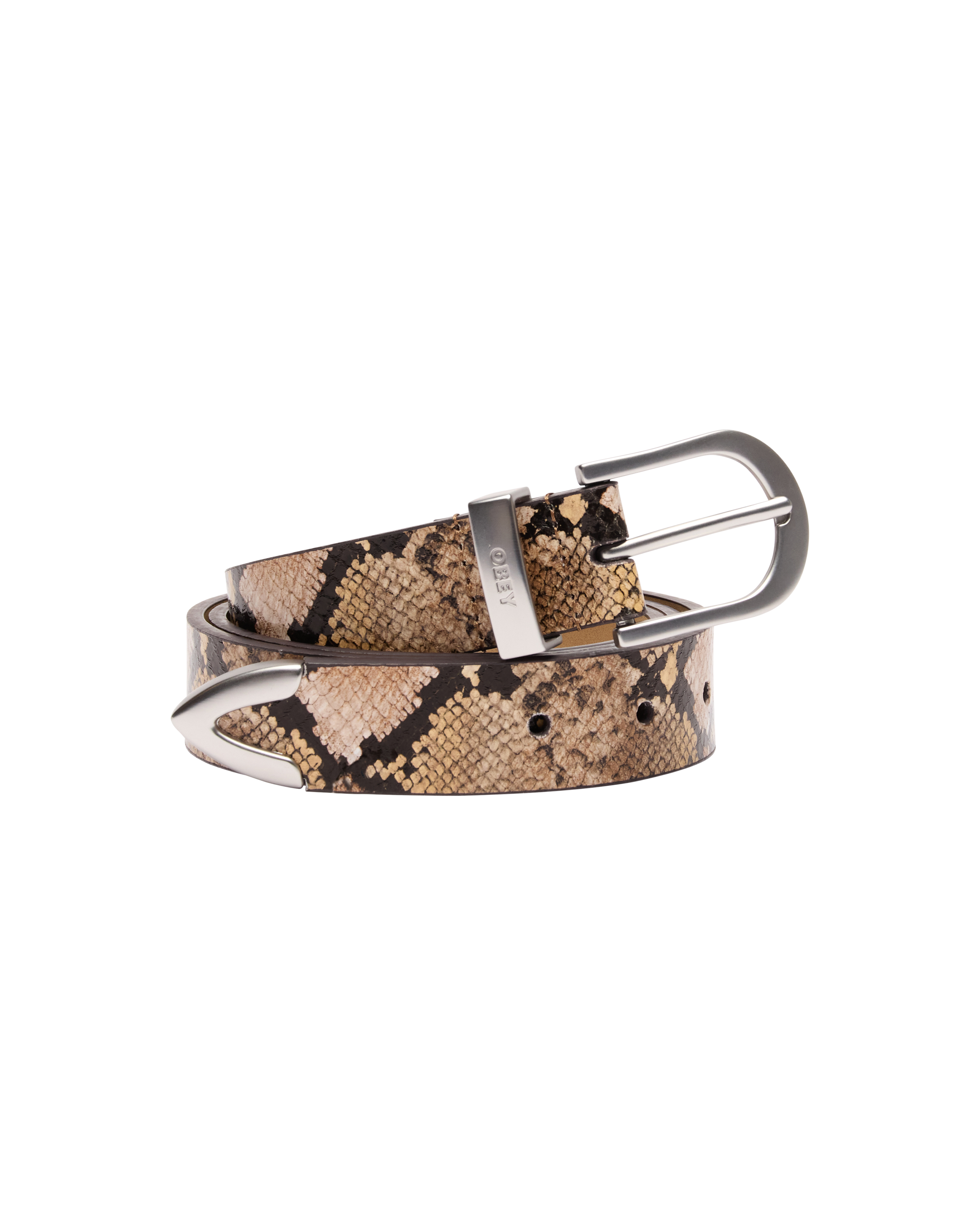 OBEY CLASSIC LEATHER BELT SNAKE - Tôpette Skateboards & Lifestyle