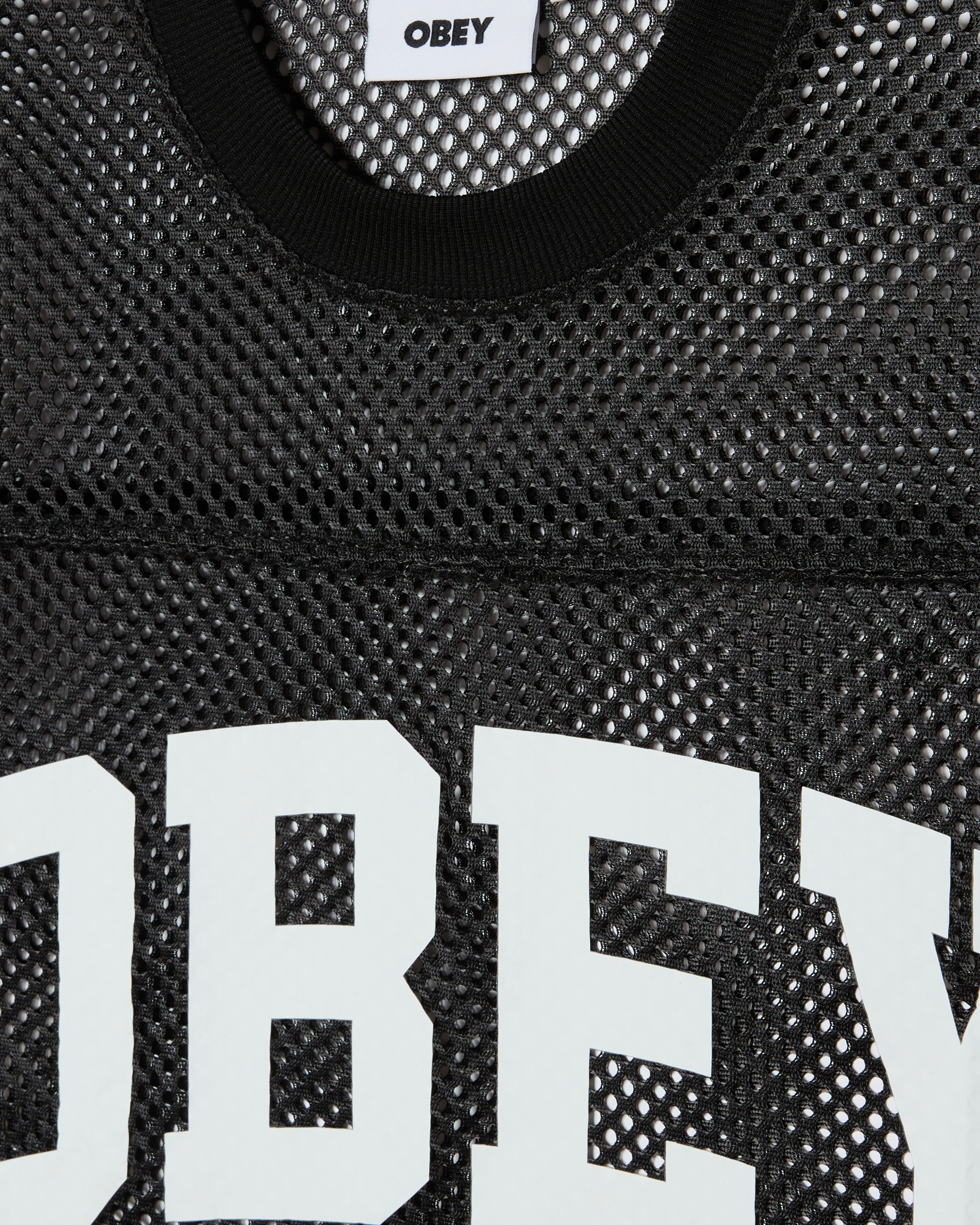 OBEY COLLEGIATE PRACTICE JERSEY BLACK - Tôpette Skateboards & Lifestyle