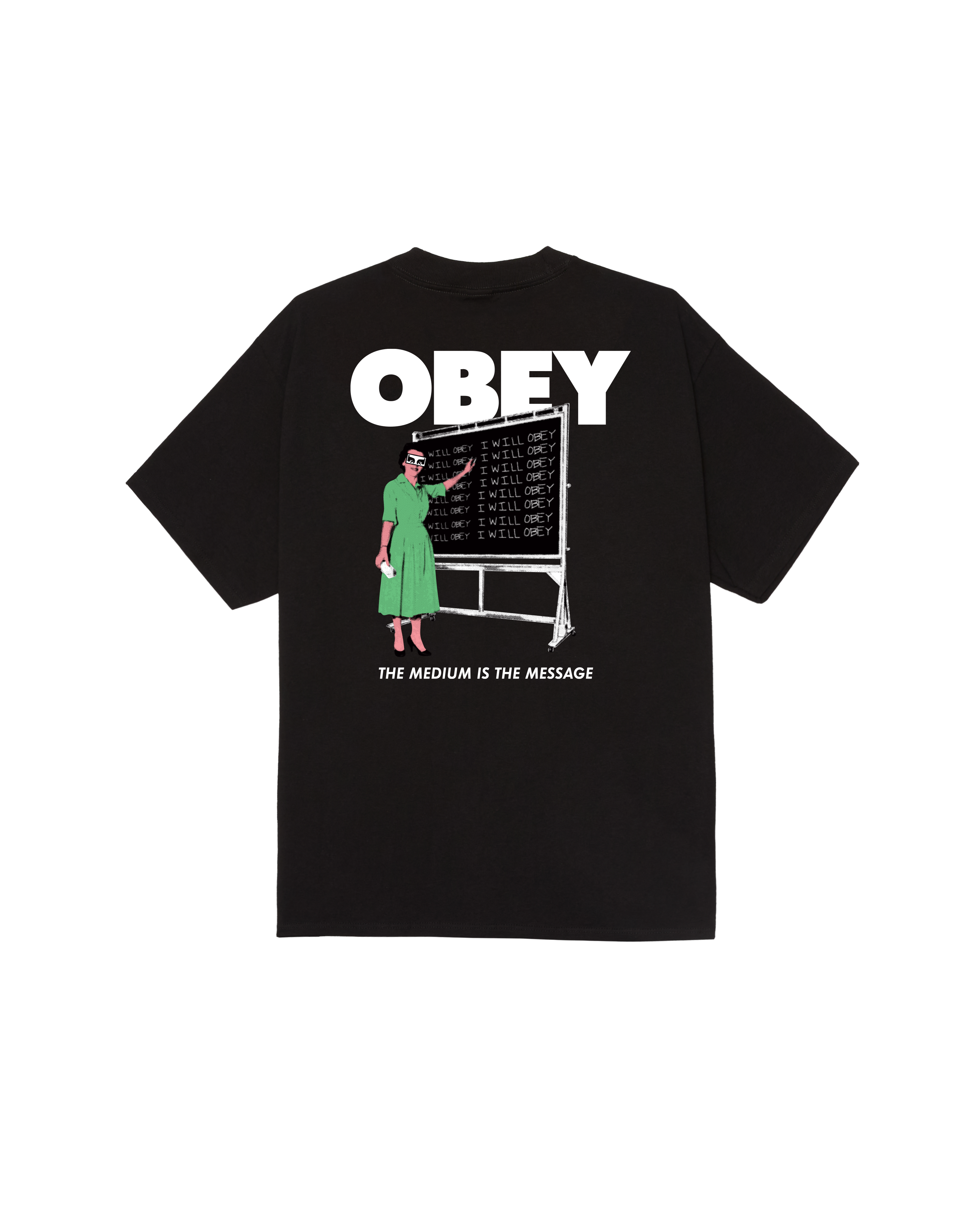 OBEY I WILL OBEY TEE BLACK - Tôpette Skateboards & Lifestyle