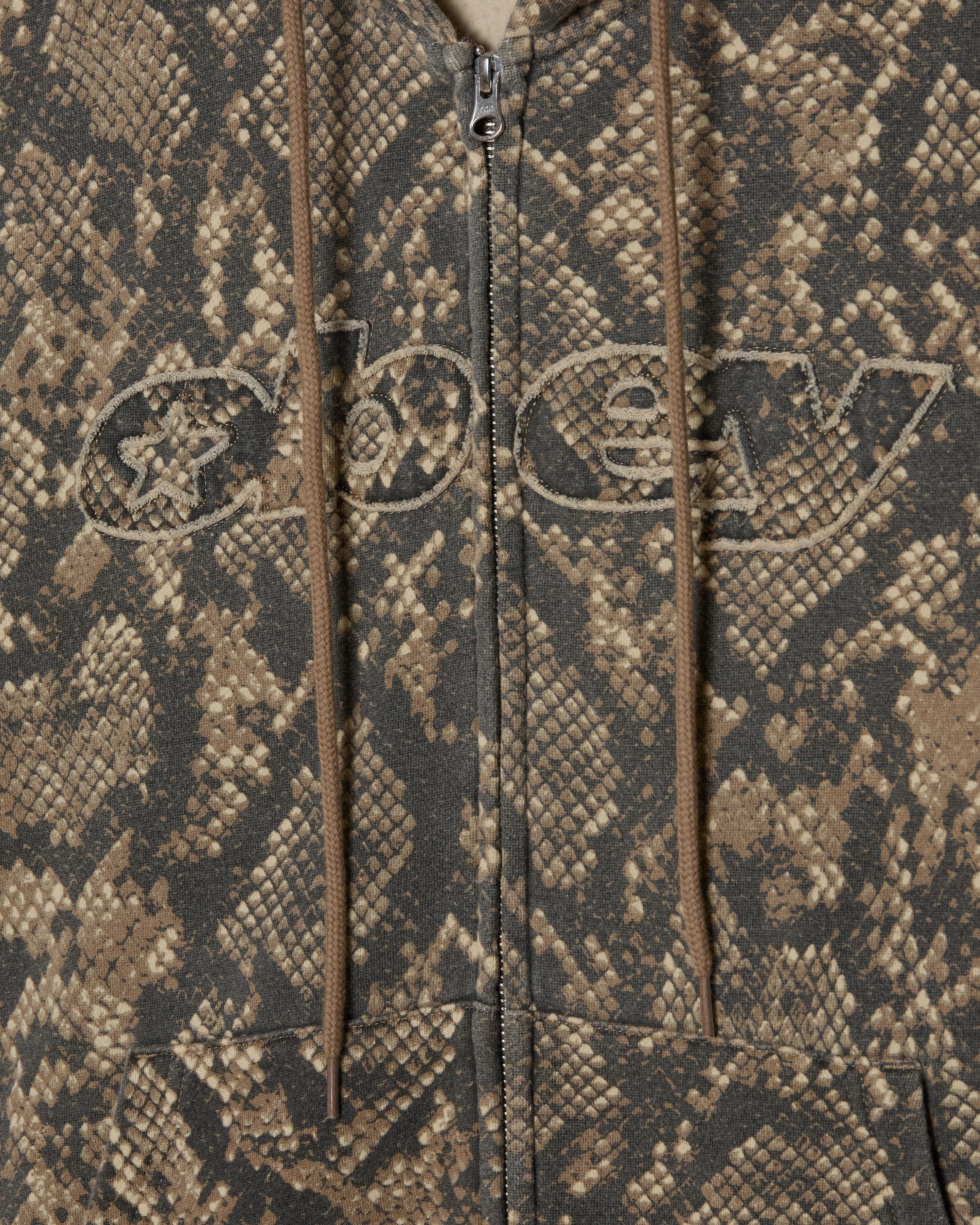 OBEY MOODY ZIP HOOD DUSTY VINTAGE RATTLE SNAKE - visuel 1910