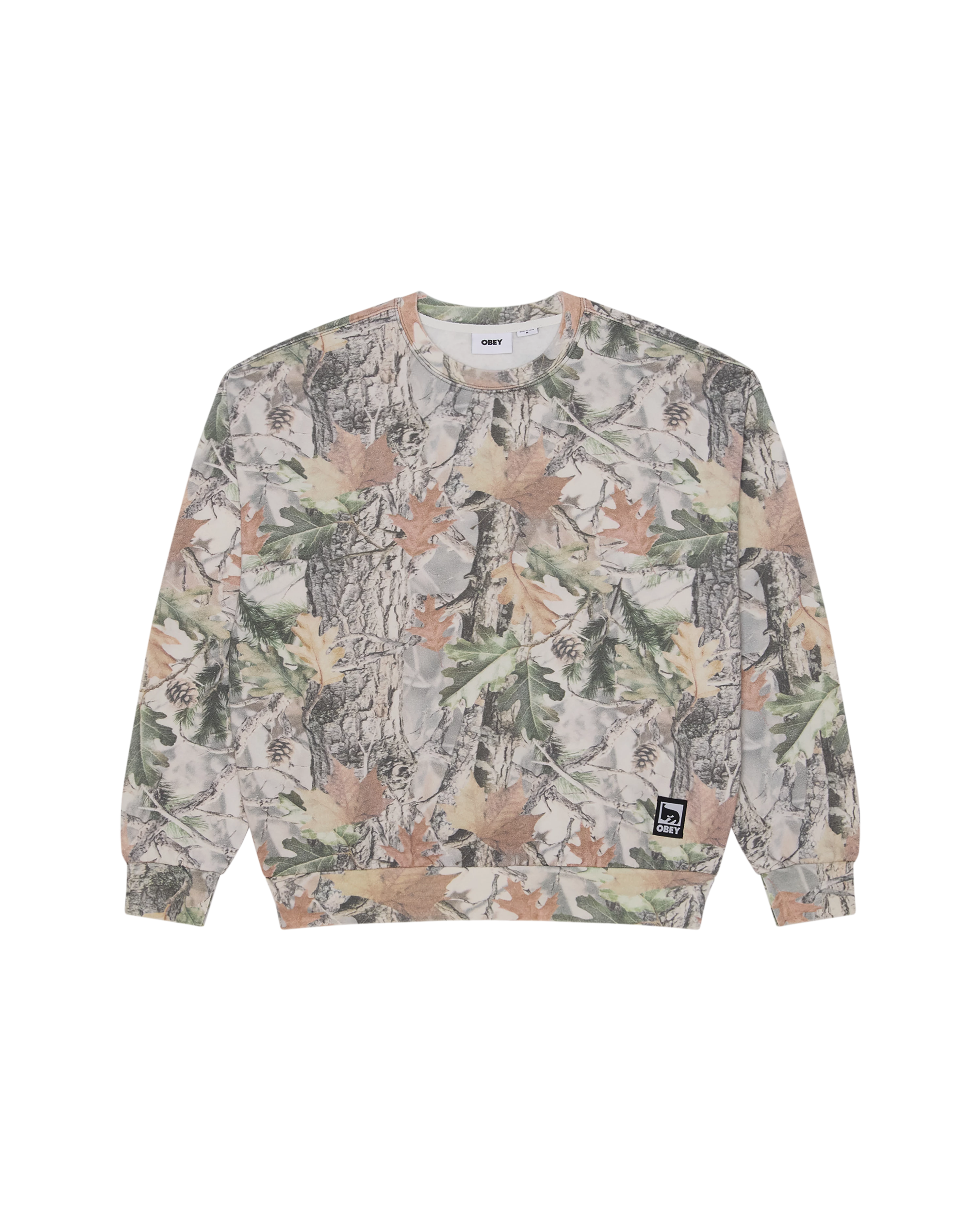 OBEY POST CREW DUSTY VINTAGE WOOD CAMO