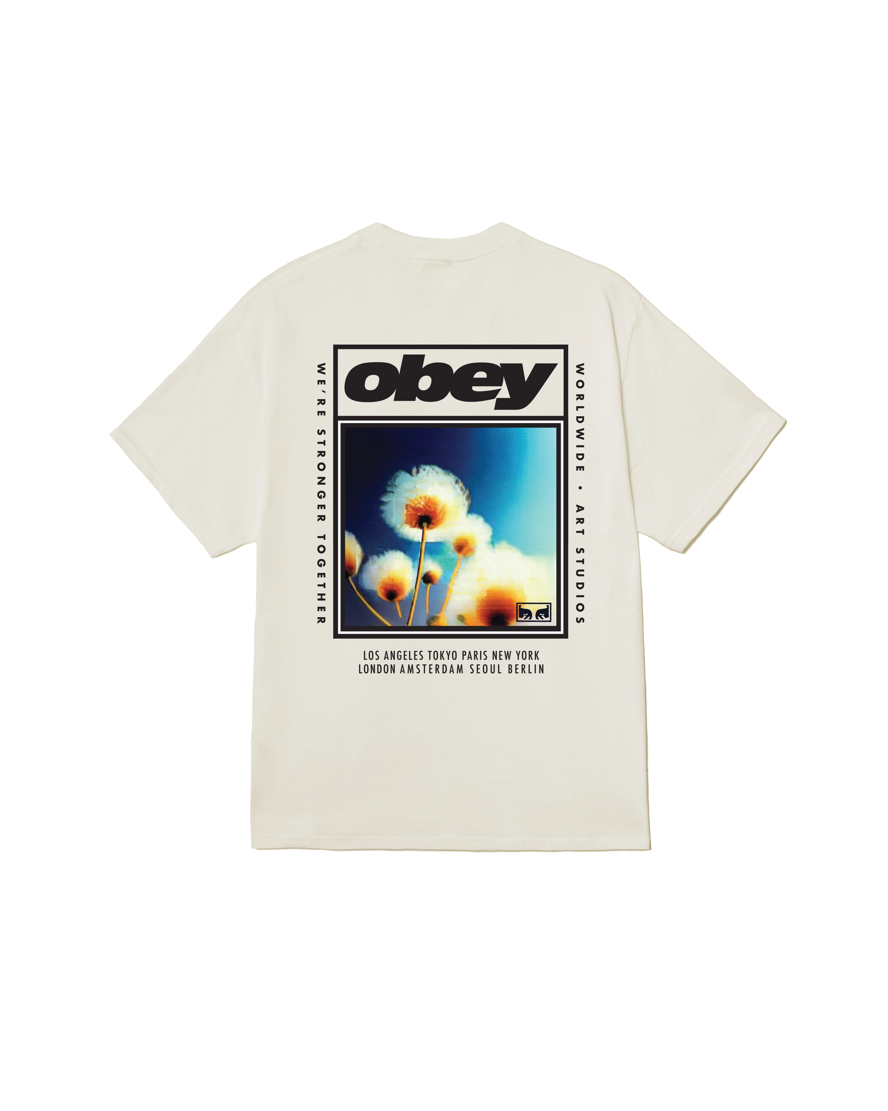 OBEY STRONGER TOGETHER T-SHIRT VINTAGE WHITE