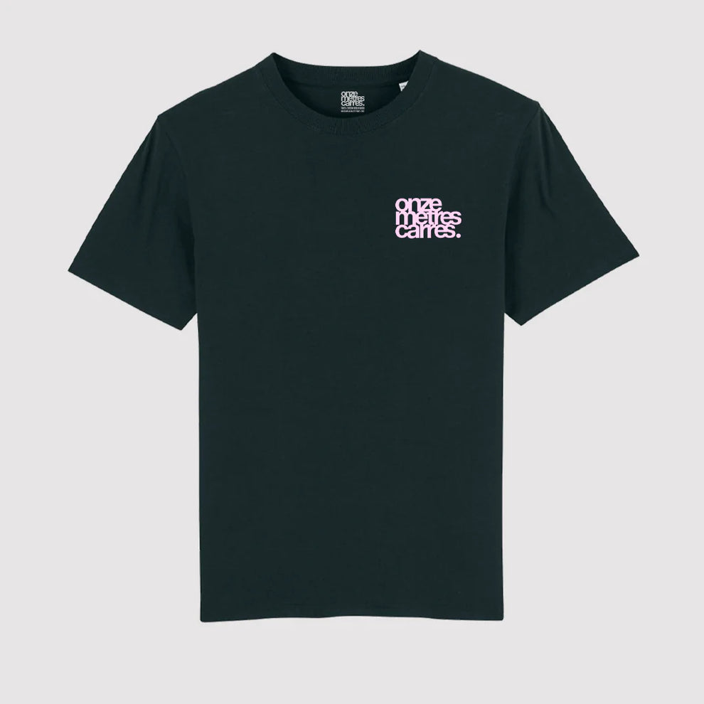 ONZE MÊTRES CARRÉS FLOWER T-SHIRT BLACK - Tôpette Skateboards & Lifestyle