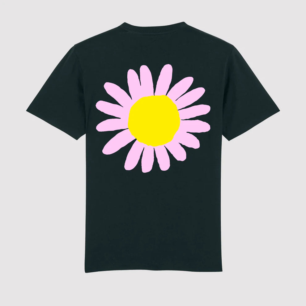 ONZE MÊTRES CARRÉS FLOWER T-SHIRT BLACK - Tôpette Skateboards & Lifestyle