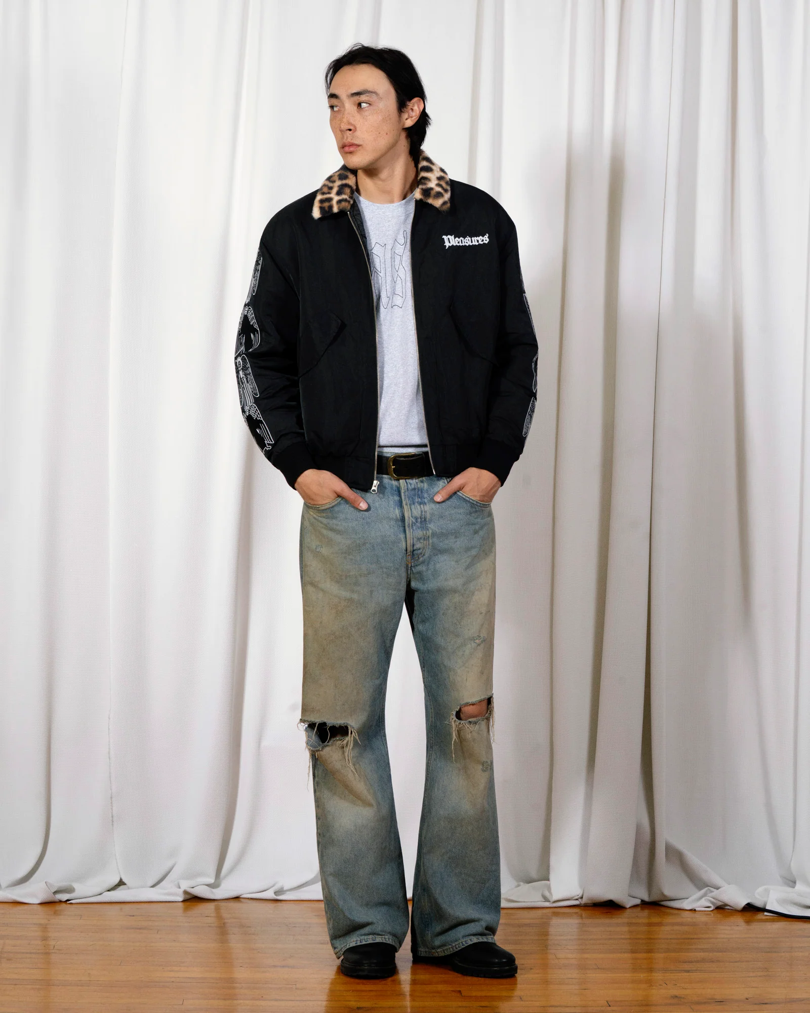 PLEASURES ANGEL DEMON FLIGHT JACKET - Tôpette Skateboards & Lifestyle