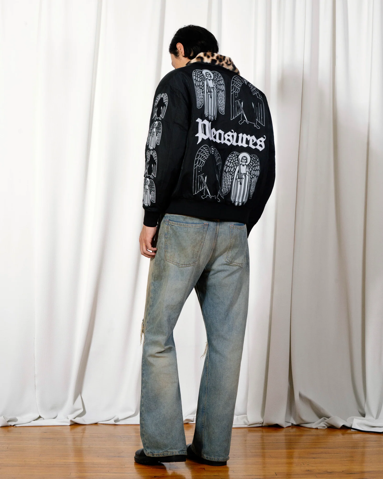 PLEASURES ANGEL DEMON FLIGHT JACKET - Tôpette Skateboards & Lifestyle