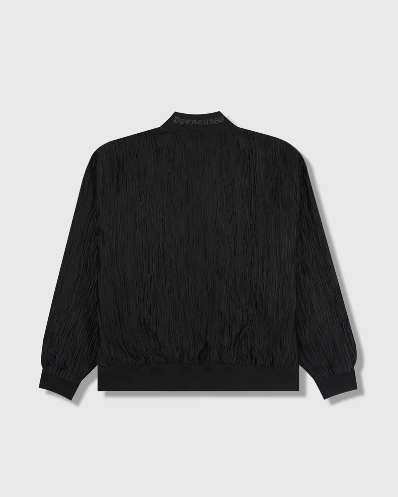 PLEASURES DISGUISE TRACK JACKET BLACK - Tôpette Skateboards & Lifestyle