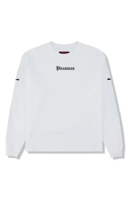 PLEASURES LUSTER HEAVYWEIGHT LONG SLEEVE WHITE