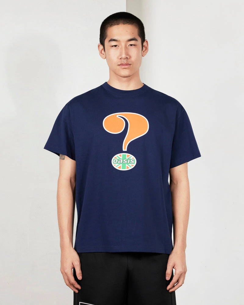 PLEASURES X OASIS QUESTION MARK T-SHIRT - Tôpette Skateboards & Lifestyle